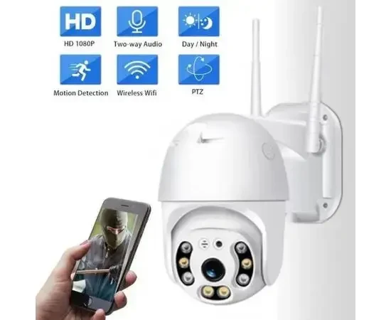Вулична IP 4G SIM камера відеоспостереження під СІМ карту поворотна Rangecam 4GN3 WIFI 360° 2.0mp датчик руху Лучшая цена