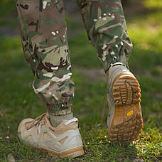 Тактичні черевики Single Sword бежеві / Тактичне взуття пісочного відтінку / Взуття з нубукової шкіри, фото 2