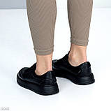 Базові чорні кеди натуральна шкіра з перфорацією виробництво Україна взуття жіноче, фото 8