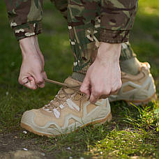 Тактичні черевики Single Sword бежеві / Тактичні чоловічі черевики / Демісезонне взуття, фото 2