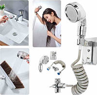 Душевая система на умывальник с турмалином Modified Faucet with external shower 512139And