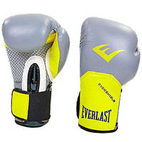 Перчатки боксерские Pro Style Elite BO-5228 Everlast 10oz Серо-желтый (37409009)