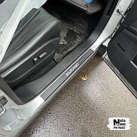 Накладки на пороги NISSAN MURANO II (2008-2014) (Carbon)