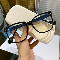 Квадратные имиджевые очки женские Honey Fashion Accessories черные (7060)