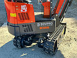 Міні-екскаватор DOVPRO МЕ1000 дизельний (10,2 к.с., 1000 кг, ківш 0,025 м³), фото 3