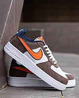 Nike Air Force Brown White Orange PWNK144