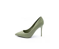 Жіночі зелені туфлі, екошкіра, Aodema, розмір 38, 39, 40