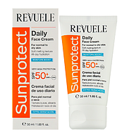 Отправим даже 1 шт.Солнцезащитный увлажняющий крем Revuele SPF50+ Sunprotect Moisture Boost Daily Face Cream