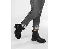 Жіночі чорні черевики, екошкіра, Arto, розмір 40