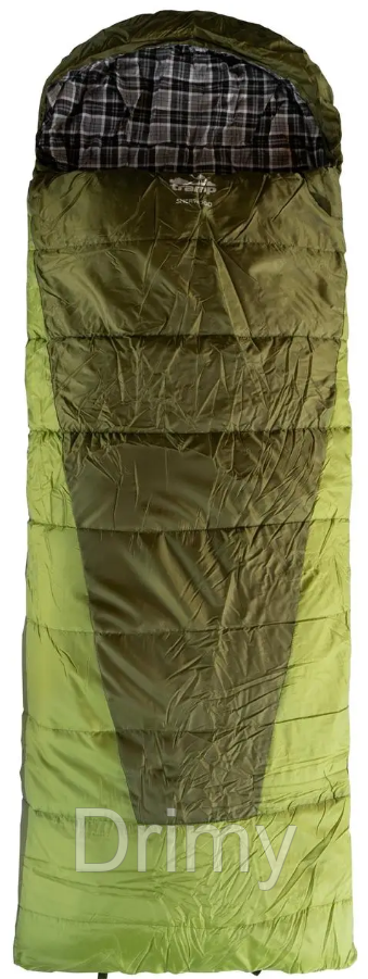 Спальний мішок кокон Tramp Зелений 230х100 см, спальний мішок ковдра, правий туристичний спальник з капюшоном DRIM