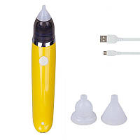 Дитячий аспіратор для носа назальний соплевідсмоктувач від USB Sniffing Equipment Жовтий 512696And