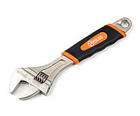 Ключ разводной с обрезиненной рукоятью Polax 250 мм (25-019) GG, код: 5538899