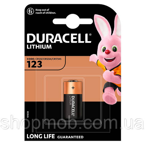 SM  SM Батарейка DURACELL DL 123, 1 шт в блистере, цена за блистер, фото 2