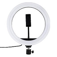 Цветная кольцевая RGB LED лампа MJ26 26см RJB Light 1 крепление,разъем USB Black GG, код: 8178804