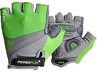 Велорукавички PowerPlay 5277 D XS Зелені (5277D_XS_Green) GG, код: 1138591