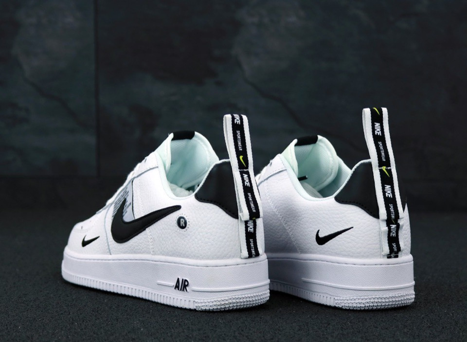 Мужские кроссовки Nike Air Force 1 Low, кожа, белый, Вьетнам Найк Еір Форс 1 Лов білі шкіряні - фото 4 - id-p2179211328