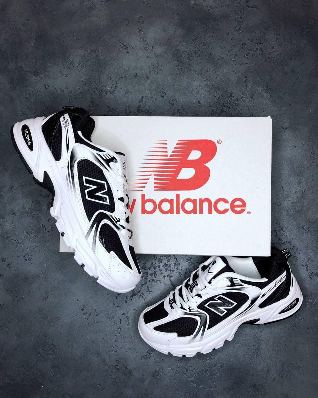 Женские кроссовки в стиле New Balance 530, Нью Беленс 530 чорно-білі - фото 3 - id-p2179211335