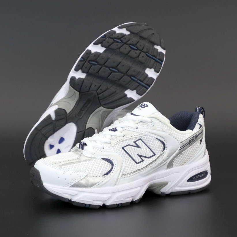 Мужские кроссовки в стиле New Balance 530, Нью Беленс 530 білі з синім - фото 4 - id-p2179211337