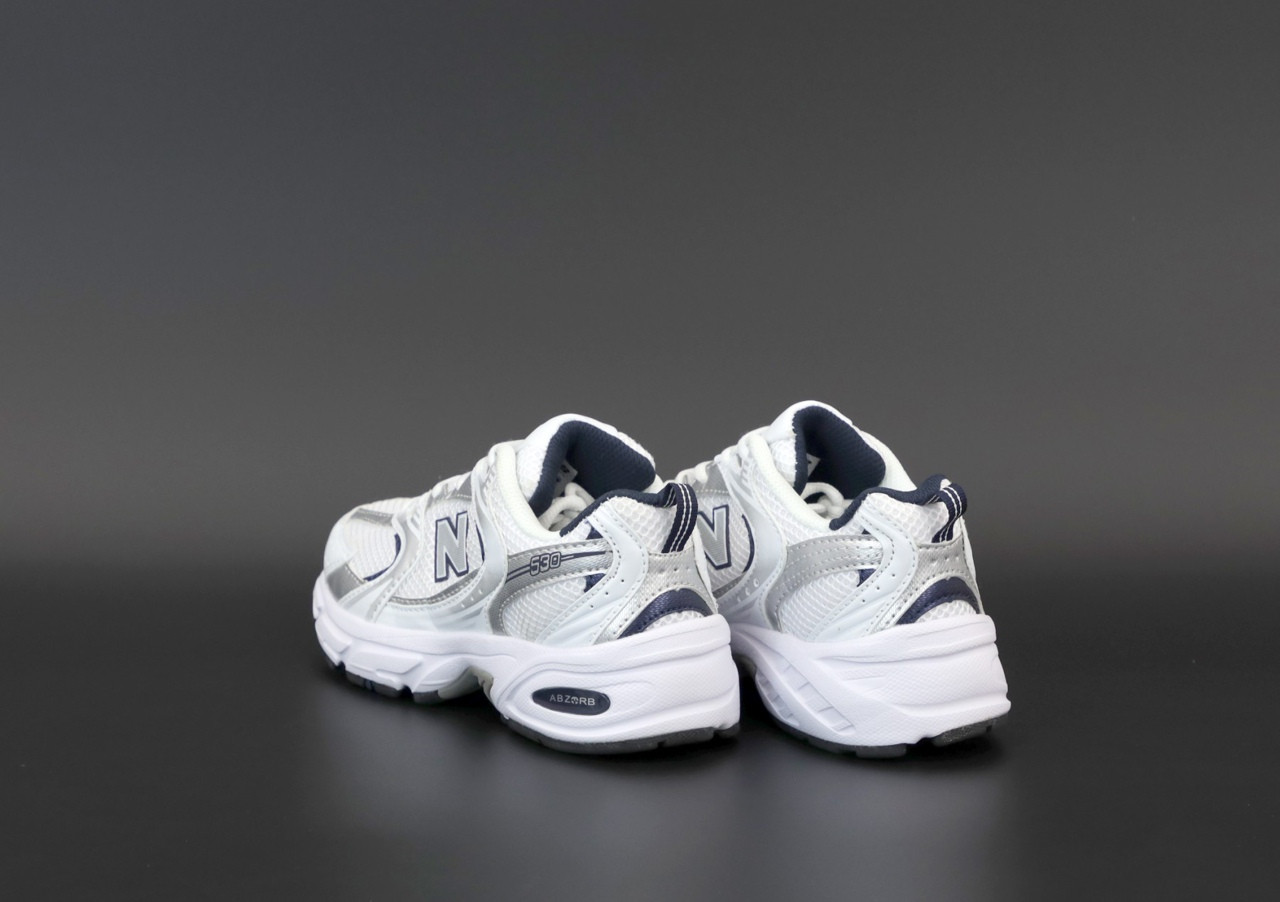 Мужские кроссовки в стиле New Balance 530, Нью Беленс 530 білі з синім - фото 6 - id-p2179211337