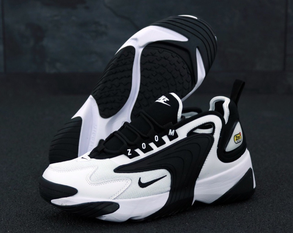 Женские кроссовки Nike Zoom 2K, Найк Зум 2К чорно-білі - фото 1 - id-p2179211338