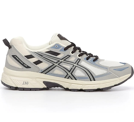 Кросівки ASICS Gel Venture 6 White Grey Beige Black, фото 1