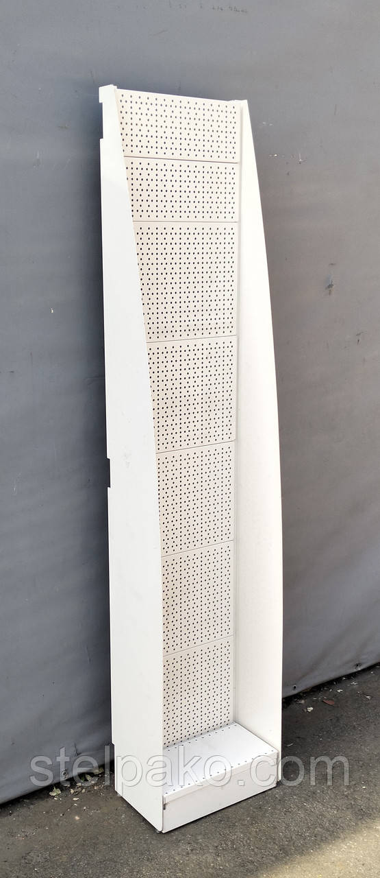 Торговий перфорований стеллаж "Колумб" 200х40 см., (стелаж + 2 стійки), Б/у, фото 1