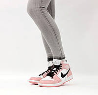 Женские кроссовки Nike Air Jordan 1 Retro, розовый, Вьетнам