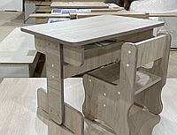 Детский комплект стол и стул LITTLYOU, Детские столики и стульчик деревянный, Детские письменные столы