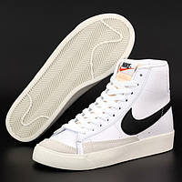 Мужские кроссовки Nike Blazer Mid, белый, серый, черный, Вьетнам 43