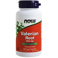 Комплекс для профилактики нервной системы NOW Foods Valerian Root 500 mg 100 Veg Caps QT, код: 7518607