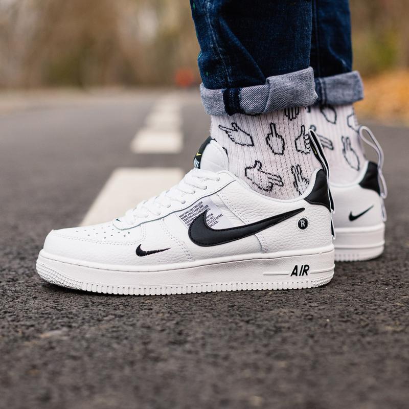 Женские кроссовки Nike Air Force 1 Low, кожа, белый, Вьетнам Найк Еір Форс 1 Лов - фото 1 - id-p2179240299