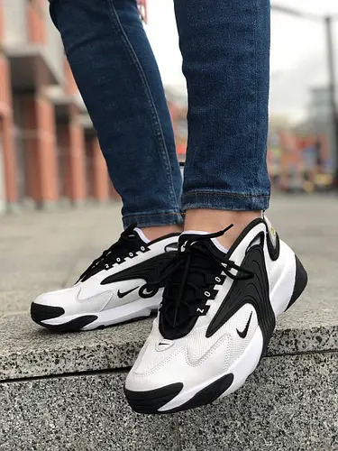 Мужские кроссовки Nike Zoom 2K, Найк Зум 2К чорно-білі - фото 1 - id-p2179240311