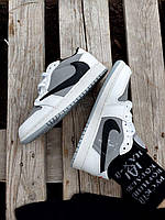 Travis Scott x Fragment x Air Jordan 1 Low Grey White Black