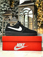 Nike Air Force 1 Black «White Logo» 42