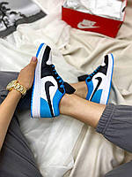 Nike Air Jordan Retro 1 Low Blue White Black 2