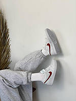 Nike Air Jordan Retro 1 Low White «Red Logo»