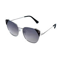 Солнцезащитные очки LuckyLOOK 577-450 Китти One Size Серебристый+ Серый