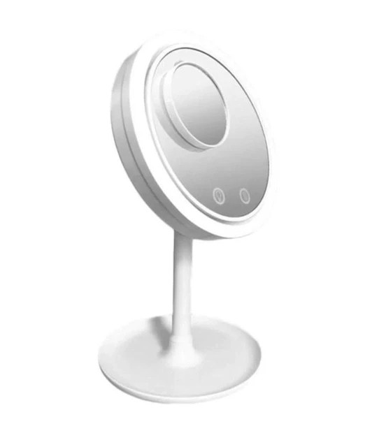 Круглое настольное зеркало с подсветкой и вентилятором Beauty Breeze Mirror FRF74G - фото 2 - id-p2093380522