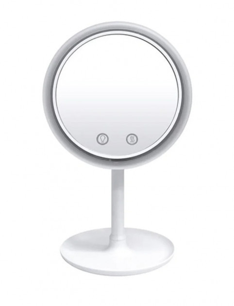 Круглое настольное зеркало с подсветкой и вентилятором Beauty Breeze Mirror FRF74G - фото 5 - id-p2093380522