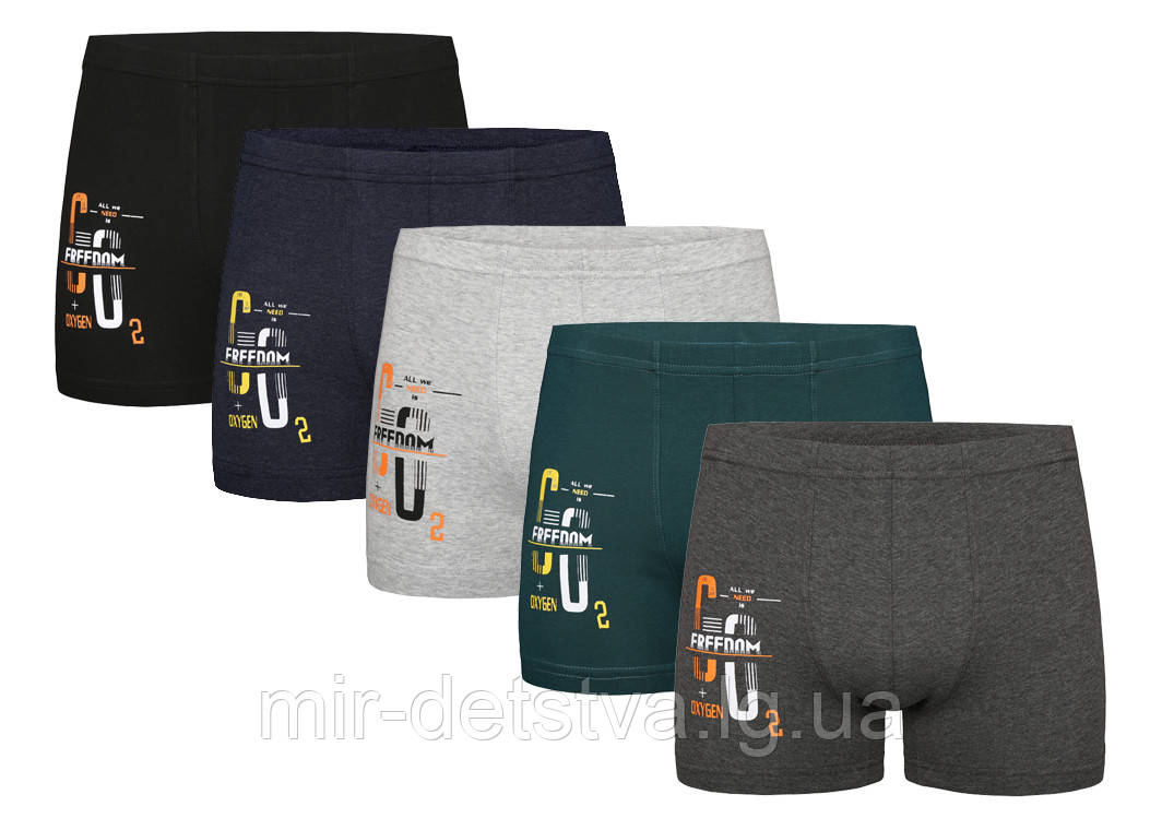 Дитяча білизна для хлопчиків. Туреччина. Боксерки для хлопчиків оптом р.14/15 років (170-176 см)