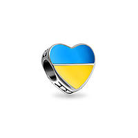 Серебряный шарм «Любовь к Украине»
