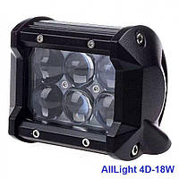 Светодиодная фара AllLight 4D 18W 6chip CREE дальний 9-30V GG, код: 6721532