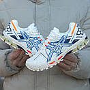 Кросівки чоловічі білі Asics Gel-Kahana 8 White Blue Orange  (13349), фото 2