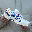 Кросівки чоловічі білі Asics Gel-Kahana 8 White Blue Orange  (13349), фото 3