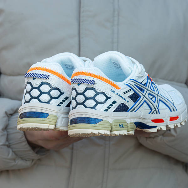 Asics Gel Kahana 8 White Blue Orange 13349 Marvinshop