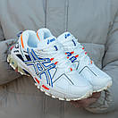 Кросівки чоловічі білі Asics Gel-Kahana 8 White Blue Orange  (13349), фото 5