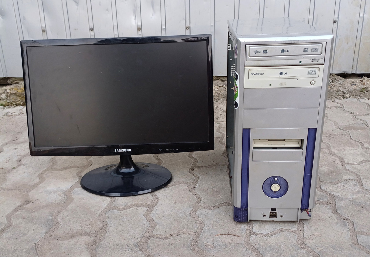 Компютер ПК з Монітором Samsung DDR4 16GB i3-6100 3.7 SSD 120 HDD 500, фото 1