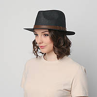 Шляпа унисекс федора LuckyLOOK 817-655 One size Черный