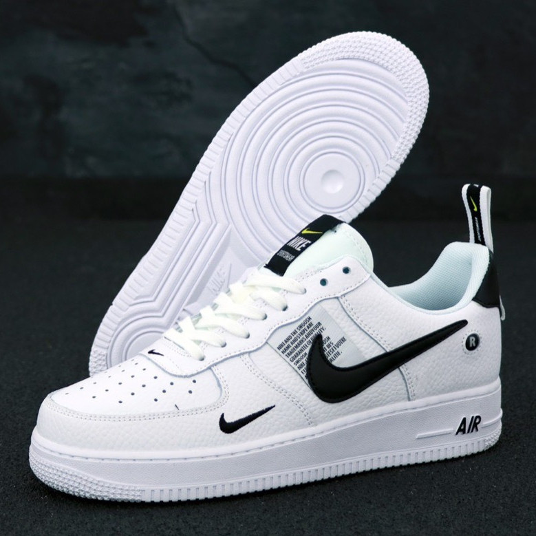 Мужские кроссовки Nike Air Force 1 Low, кожа, белый, Вьетнам Найк Еір Форс 1 Лов білі шкіряні - фото 2 - id-p2179250977