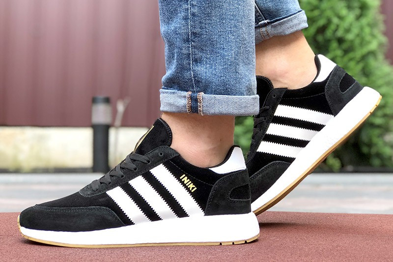 Мужские кроссовки Adidas Iniki RUNNER BOOST, черно-белый, Вьетнам Адідас Інікі Ранер Буст чорно-білі - фото 3 - id-p2179250981